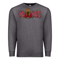 Charcoal Heather Lady Of Guadalupe Momo Premium Sweatshirt - Jasminsmagicworld
