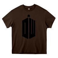 Chocolate Brown dr who tshirt Heavy Core Tee - artisFamous