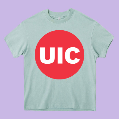 Uic College Heavy Core Tee Designed By Artisfamous