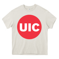 Cream UIC College Heavy Core Tee - artisFamous