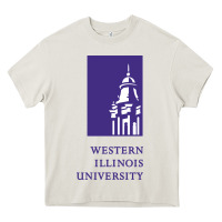 Cream Western Illinois College Heavy Core Tee - artisFamous