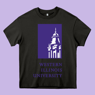 Western Illinois College Heavy Core Tee Designed By Artisfamous