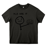 Asphalt Plz Use It Text Graphic Heavy Core Tee - artisFamous