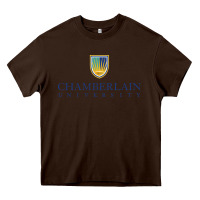 Chocolate Brown Chamberlain College Nursing Heavy Core Tee - artisFamous