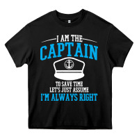 Black captain funny boating sailing Heavy Core Tee - artisFamous