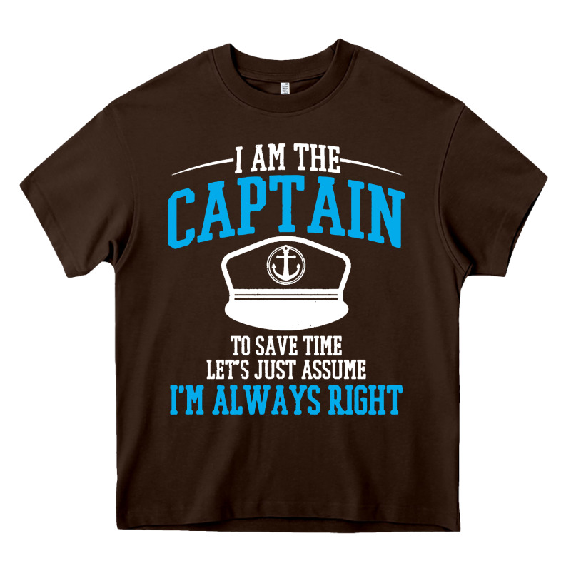 Captain Funny Boating Sailing Heavy Core Tee by artisFamous | Teevron