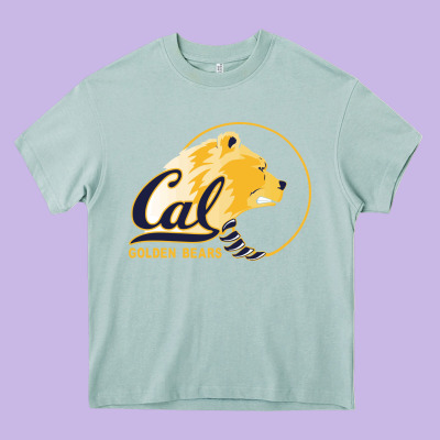 Cal Col Golden Heavy Core Tee Designed By Artisfamous