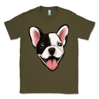 Army Green French Bulldog Classic Tee - Jasminsmagicworld