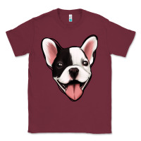 Burgundy French Bulldog Classic Tee - Jasminsmagicworld