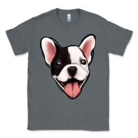 Charcoal Heather French Bulldog Classic Tee - Jasminsmagicworld