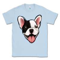 Dusty Blue French Bulldog Classic Tee - Jasminsmagicworld