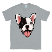 Heather Grey French Bulldog Classic Tee - Jasminsmagicworld