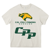 Cream cal pol pomona Heavy Core Tee - artisFamous