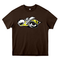 Chocolate Brown super bee Heavy Core Tee - artisFamous
