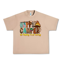 Burro Happy Camper Be Happy Or Go Away Urban Heavy Tee - CowhideDigitalArt