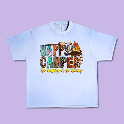 Happy Camper Be Happy Or Go Away Urban Heavy Tee Designed By Cowhidedigitalart