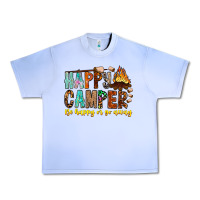 Grape Ice Happy Camper Be Happy Or Go Away Urban Heavy Tee - CowhideDigitalArt