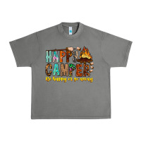 Tornado Happy Camper Be Happy Or Go Away Urban Heavy Tee - CowhideDigitalArt