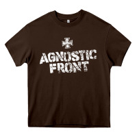 Chocolate Brown agnostic font Heavy Core Tee - artisFamous
