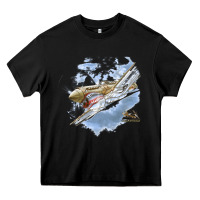 Black flying tigers Heavy Core Tee - artisFamous
