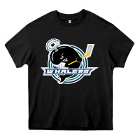 Black plymouth whalers Hockey Heavy Core Tee - artisFamous