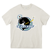 Cream plymouth whalers Hockey Heavy Core Tee - artisFamous