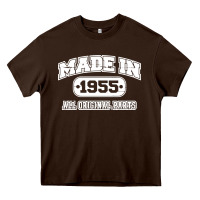 Chocolate Brown made in 1955 funny vintage Heavy Core Tee - artisFamous