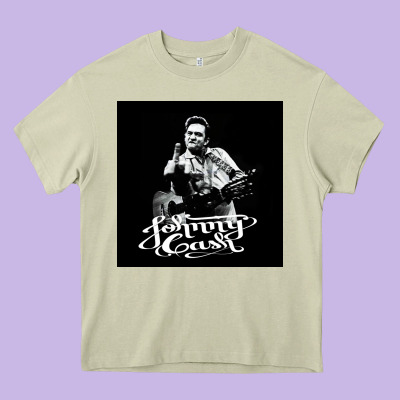 Johnny Cash Music Heavy Core Tee Designed By Artisfamous