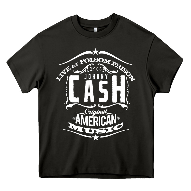 Johnny Cash Music Heavy Core Tee by artisFamous | Teevron