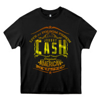 Black Johnny Cash Music Heavy Core Tee - artisFamous