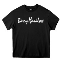 Black Best Barry Manilow Heavy Core Tee - artisFamous