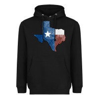 Black Texas Watercolor Map Heavyweight Hoodie - Jasminsmagicworld