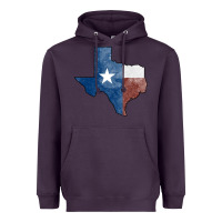 Plum Texas Watercolor Map Heavyweight Hoodie - Jasminsmagicworld