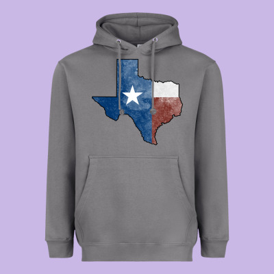 Texas Watercolor Map Heavyweight Hoodie Designed By Jasminsmagicworld