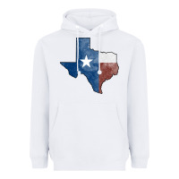White Texas Watercolor Map Heavyweight Hoodie - Jasminsmagicworld