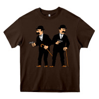Chocolate Brown Thomson and Thompson Heavy Core Tee - artisFamous