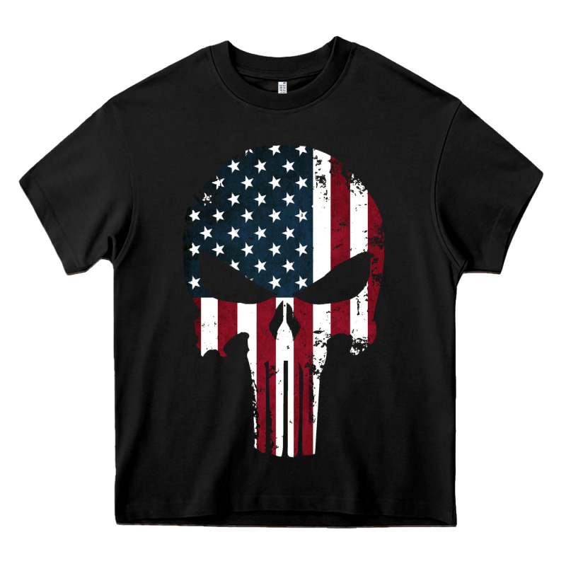 The Punisher American Flag Heavy Core Tee by artisFamous | Teevron