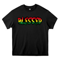 Black Juneteenth blessed Heavy Core Tee - FaDigitalArtStudio