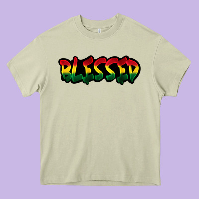 Juneteenth Blessed Heavy Core Tee Designed By Fadigitalartstudio