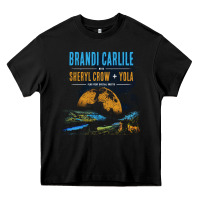 Black Brandi Carlile Poster Heavy Core Tee - artisFamous