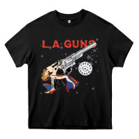 Black la guns Heavy Core Tee - artisFamous