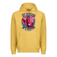 Antique Gold my mother is a fighter Premium Hoodie - BarkalooDesign