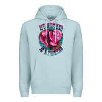 Blue Mist my mother is a fighter Premium Hoodie - BarkalooDesign