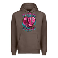 Coffee my mother is a fighter Premium Hoodie - BarkalooDesign