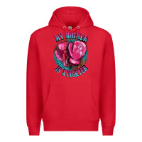 Red my mother is a fighter Premium Hoodie - BarkalooDesign