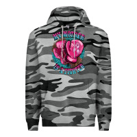 Slate Camo my mother is a fighter Premium Hoodie - BarkalooDesign