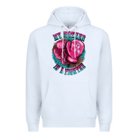 White my mother is a fighter Premium Hoodie - BarkalooDesign