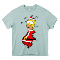 Homer Claus Christmas Heavy Core Tee | Teevron