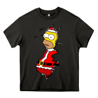 Asphalt Homer Claus Christmas Heavy Core Tee - artisFamous