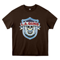 Chocolate Brown la guns new Heavy Core Tee - artisFamous